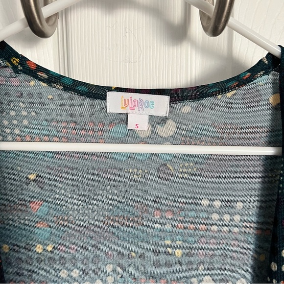 Lularoe | Sarah Open Front Duster Cardigan Teal Color Women's - Picture 5 of 7